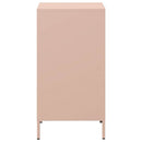 vidaXL rózsaszín hidegen hengerelt acél tálalószekrény 35x39x73,5 cm