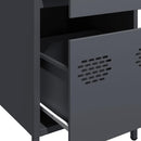 vidaXL antracit hidegen hengerelt acél tálalószekrény 35x39x73,5 cm