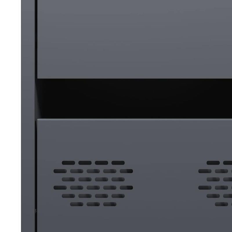 vidaXL antracit hidegen hengerelt acél tálalószekrény 35x39x73,5 cm