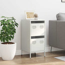 vidaXL fehér hidegen hengerelt acél tálalószekrény 35x39x73,5 cm