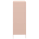 vidaXL rózsaszín acél tálalószekrény 35 x 39 x 103,5 cm