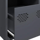 vidaXL antracitszürke acél magasszekrény 39 x 35 x 103,5 cm