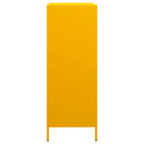 vidaXL mustársárga acél tálalószekrény 39 x 35 x 103,5 cm