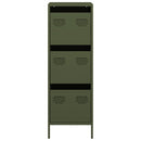 vidaXL olívazöld acél magasszekrény 39 x 35 x 103,5 cm