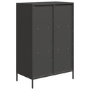 vidaXL fekete acél magasszekrény 68 x 39 x 103,5 cm