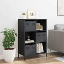 vidaXL antracitszürke acél magasszekrény 68 x 39 x 103,5 cm