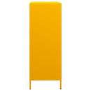 vidaXL mustársárga acél tálalószekrény 68 x 39 x 103,5 cm