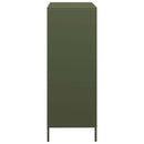 vidaXL olívazöld acél magasszekrény 68 x 39 x 103,5 cm