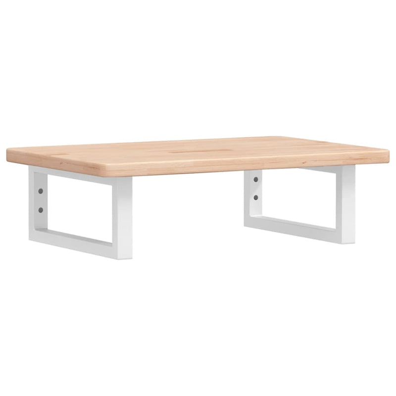 vidaXL acél és tömör tölgyfa falra szerelhető mosdópolc