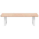 vidaXL acél és tömör tölgyfa falra szerelhető mosdópolc