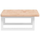 vidaXL acél és tömör tölgyfa falra szerelhető mosdópolc