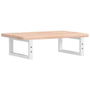 vidaXL acél és tömör tölgyfa falra szerelhető mosdópolc