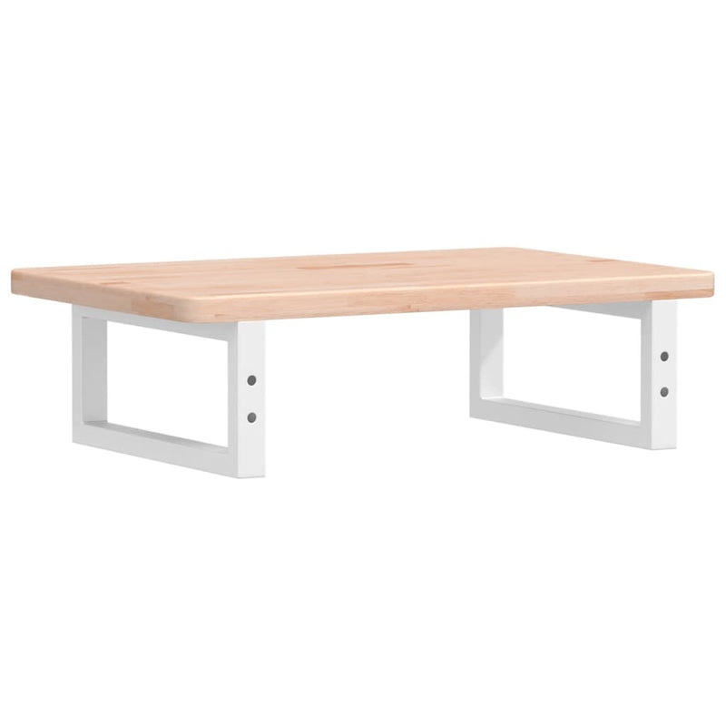 vidaXL acél és tömör tölgyfa falra szerelhető mosdópolc