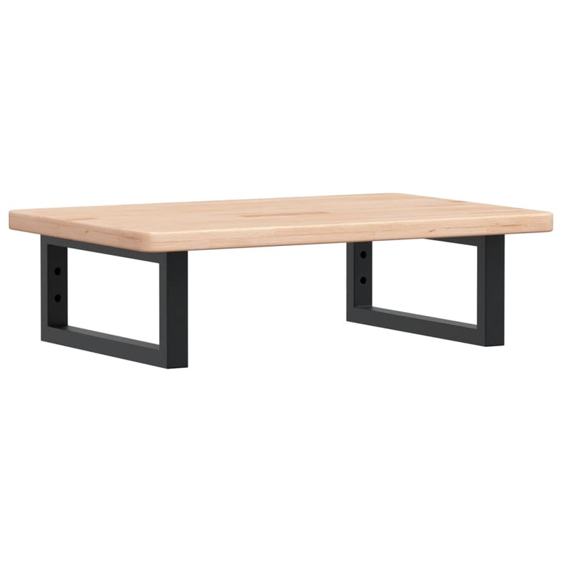 vidaXL acél és tömör tölgyfa falra szerelhető mosdópolc