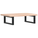 vidaXL acél és tömör tölgyfa falra szerelhető mosdópolc