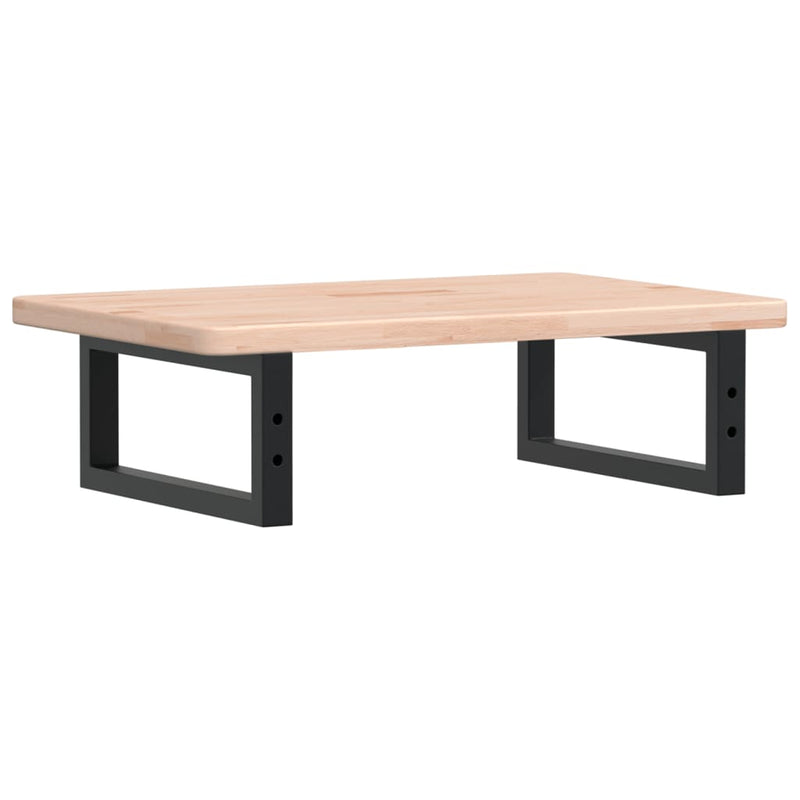 vidaXL acél és tömör tölgyfa falra szerelhető mosdópolc