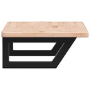 vidaXL acél és tömör tölgyfa falra szerelhető mosdópolc