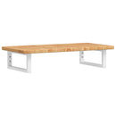 vidaXL acél és tömör tölgyfa falra szerelhető mosdópolc