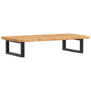 vidaXL acél és tömör tölgyfa falra szerelhető mosdópolc