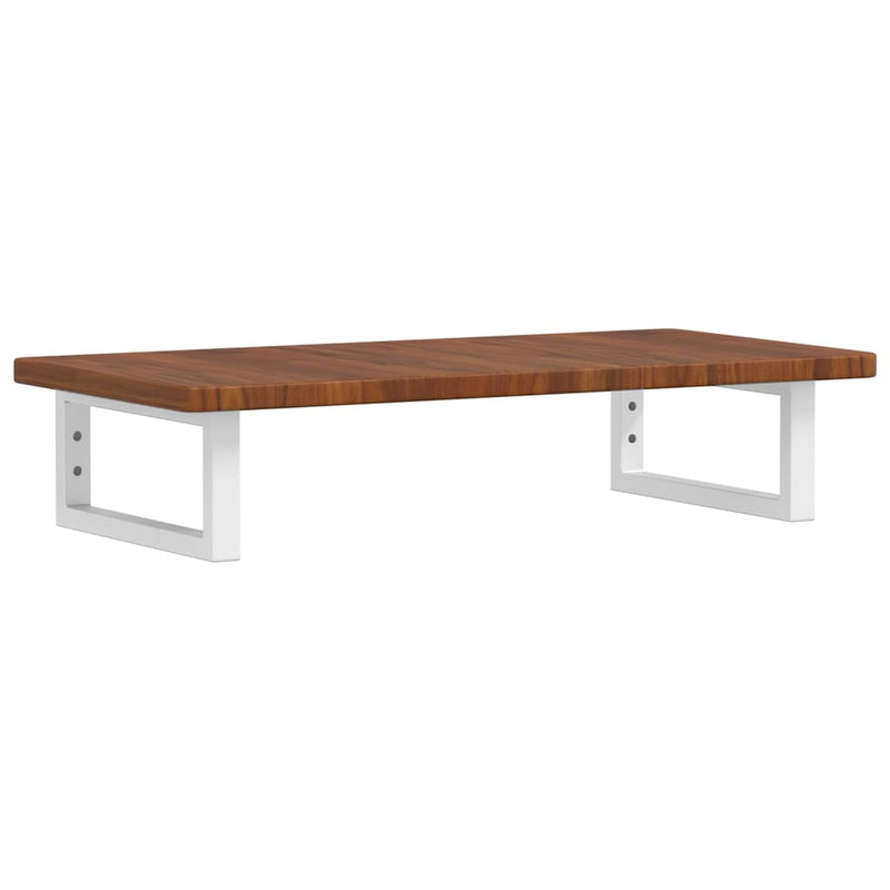 vidaXL acél és tömör tölgyfa falra szerelhető mosdópolc