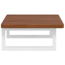 vidaXL acél és tömör tölgyfa falra szerelhető mosdópolc