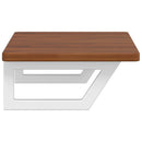 vidaXL acél és tömör tölgyfa falra szerelhető mosdópolc