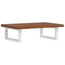 vidaXL acél és tömör tölgyfa falra szerelhető mosdópolc