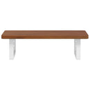 vidaXL acél és tömör tölgyfa falra szerelhető mosdópolc