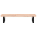 vidaXL acél és tömör bükkfa falra szerelhető mosdópolc