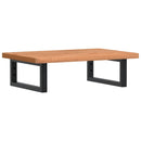 vidaXL acél és tömör bükkfa falra szerelhető mosdópolc