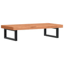 vidaXL acél és tömör bükkfa falra szerelhető mosdópolc