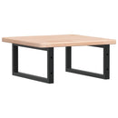 vidaXL acél és tömör tölgyfa falra szerelhető mosdópolc