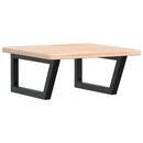 vidaXL acél és tömör tölgyfa falra szerelhető mosdópolc