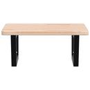 vidaXL acél és tömör tölgyfa falra szerelhető mosdópolc