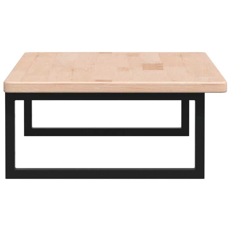 vidaXL acél és tömör tölgyfa falra szerelhető mosdópolc