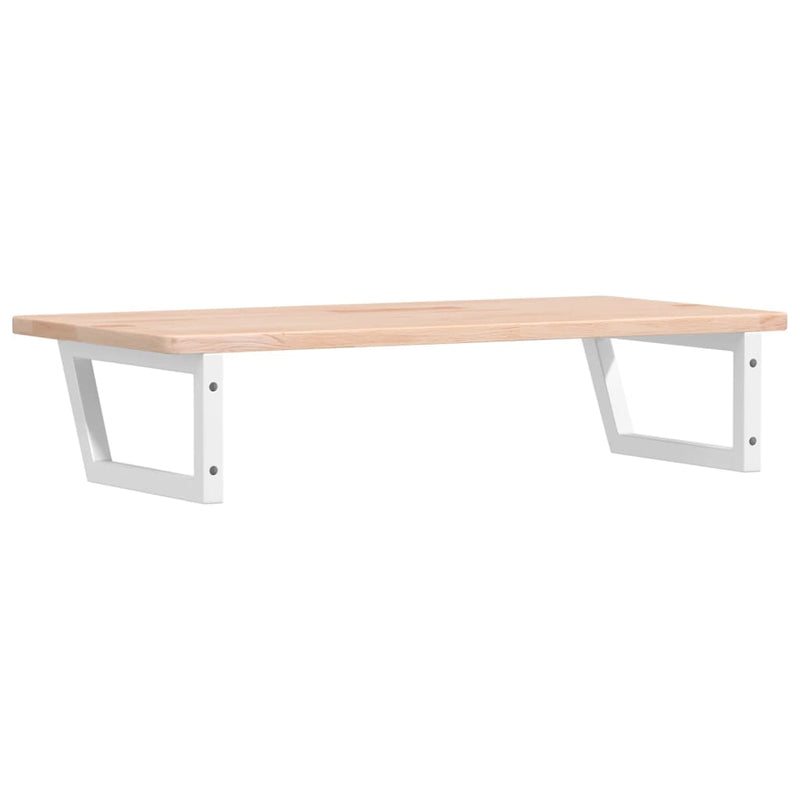 vidaXL acél és tömör tölgyfa falra szerelhető mosdópolc