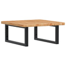 vidaXL acél és tömör tölgyfa falra szerelhető mosdópolc