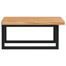 vidaXL acél és tömör tölgyfa falra szerelhető mosdópolc