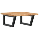 vidaXL acél és tömör tölgyfa falra szerelhető mosdópolc