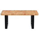 vidaXL acél és tömör tölgyfa falra szerelhető mosdópolc