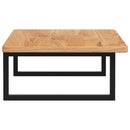 vidaXL acél és tömör tölgyfa falra szerelhető mosdópolc