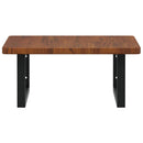 vidaXL acél és tömör tölgyfa falra szerelhető mosdópolc