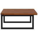 vidaXL acél és tömör tölgyfa falra szerelhető mosdópolc