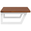 vidaXL acél és tömör tölgyfa falra szerelhető mosdópolc