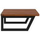 vidaXL acél és tömör tölgyfa falra szerelhető mosdópolc