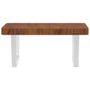 vidaXL acél és tömör tölgyfa falra szerelhető mosdópolc