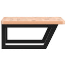 vidaXL acél és tömör bükkfa falra szerelhető mosdópolc