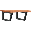 vidaXL acél és tömör bükkfa falra szerelhető mosdópolc