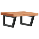 vidaXL acél és tömör bükkfa falra szerelhető mosdópolc