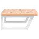 vidaXL acél és tömör bükkfa falra szerelhető mosdópolc